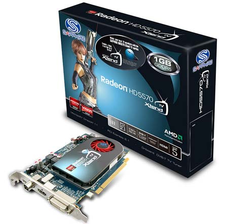 Необычная видеокарта Sapphire Radeon HD 5570 XtendTV